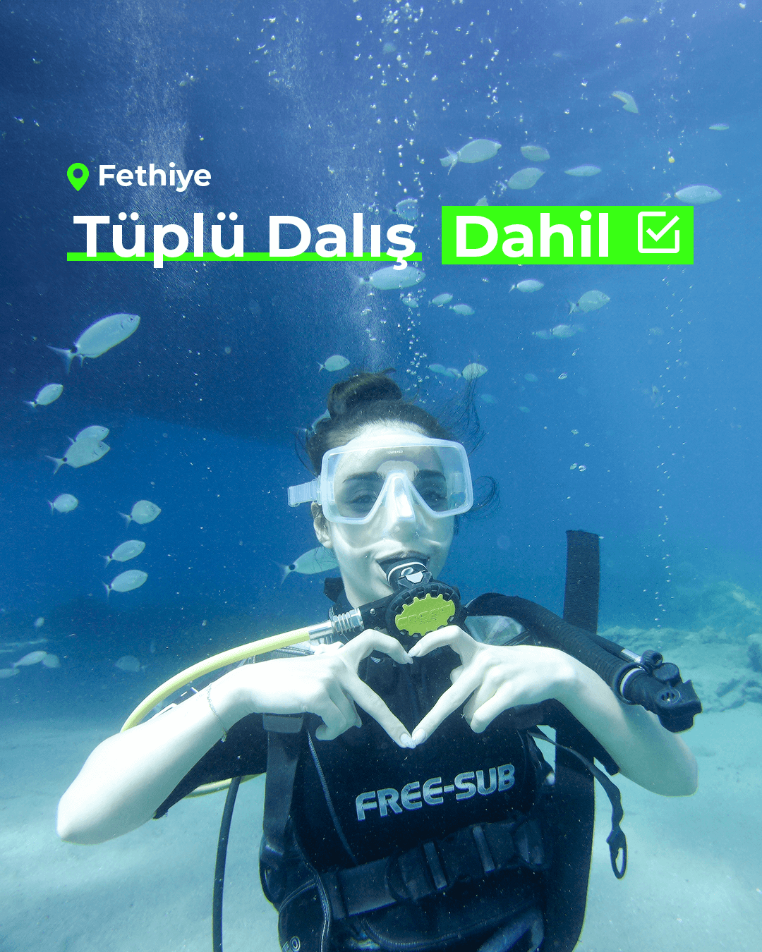 FETHIYE EKSTREM MULTI AKTIVITE TATIL PAKETI - TÜPLÜ DALIŞ DAHIL