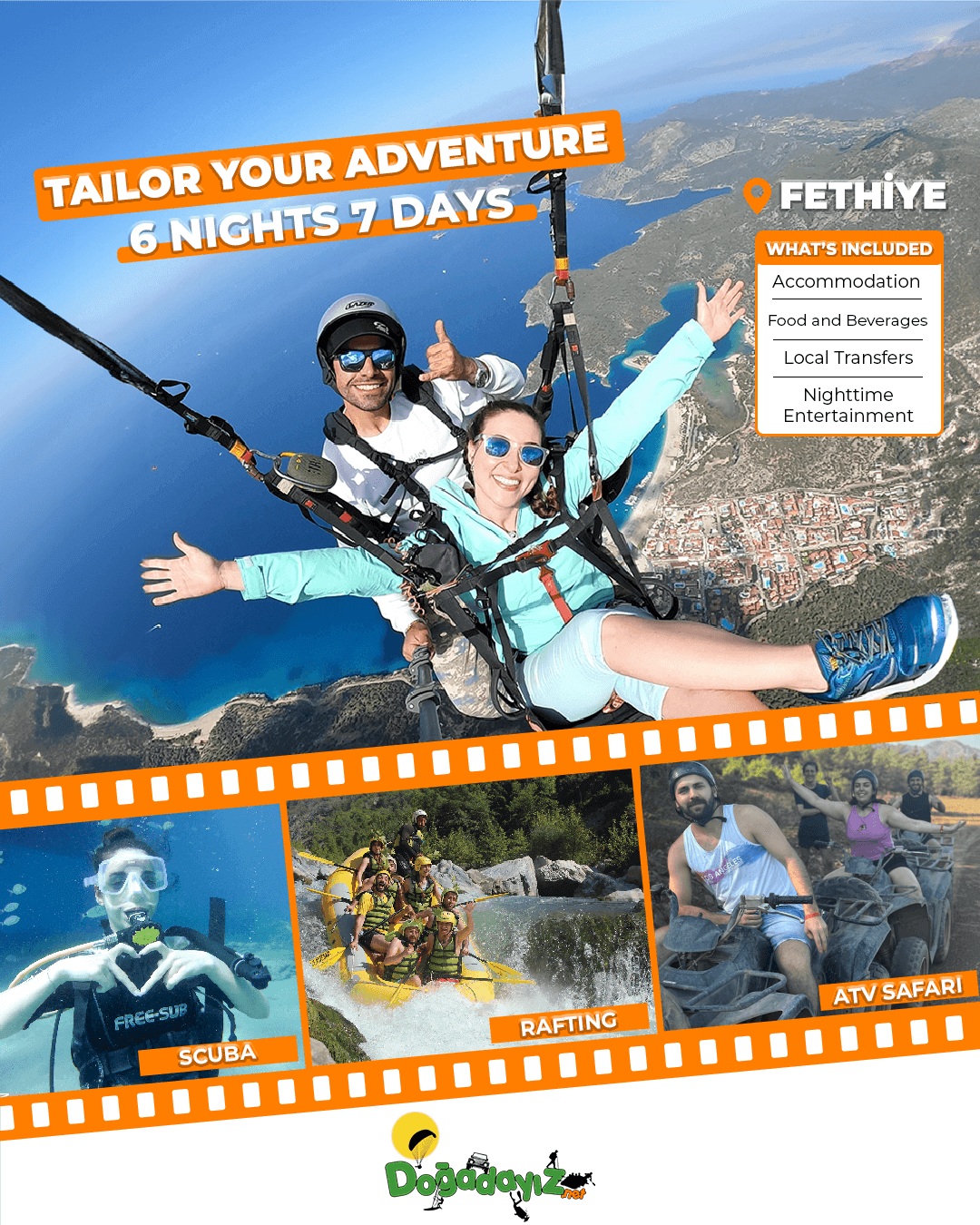FETHIYE FREESTYLE 6-NIGHT ADVENTURE PACKAGE