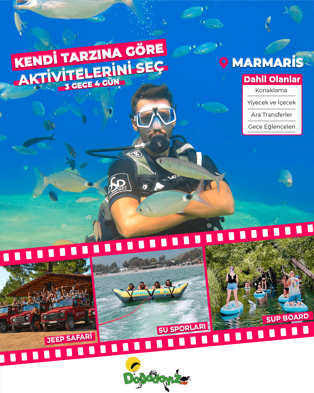 MARMARIS FREE MINI AKTIVITE TATIL PAKETI