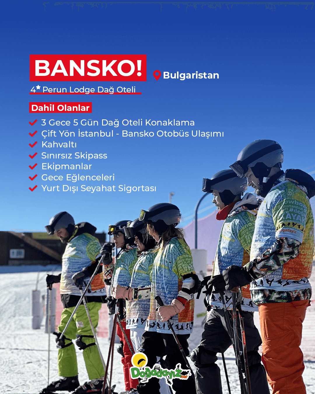 BANSKO SNOWBOARD/KAYAK TECRÜBE PAKETI